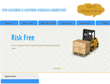 Tablet Screenshot of moverspackerschennai.com